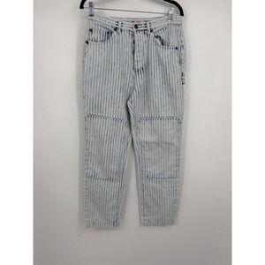 Faherty Topsail Carpenter Pant Striped  Blue White Double Knee Utility 27